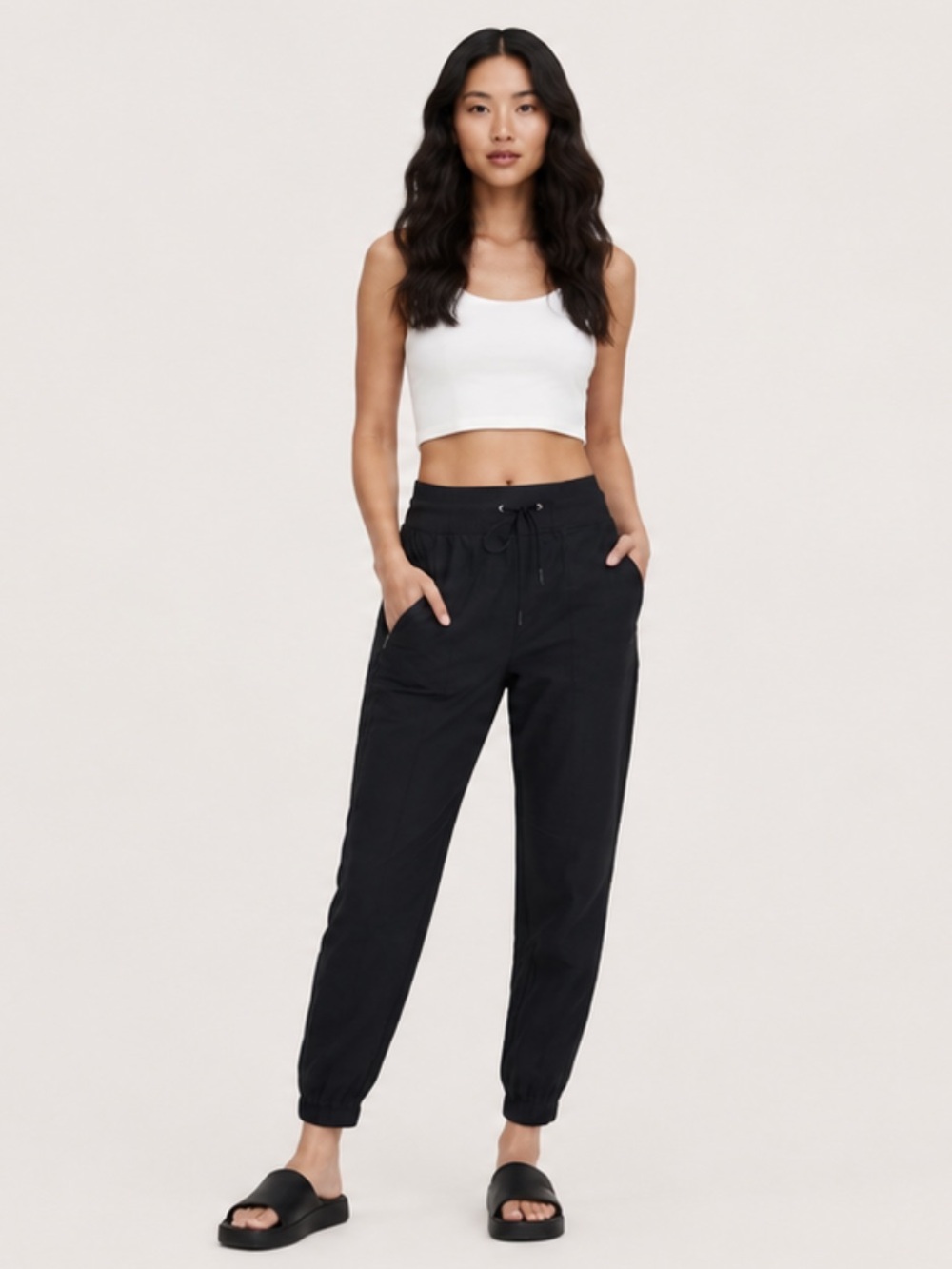 Athleta Cabo Linen Joggers Size 2